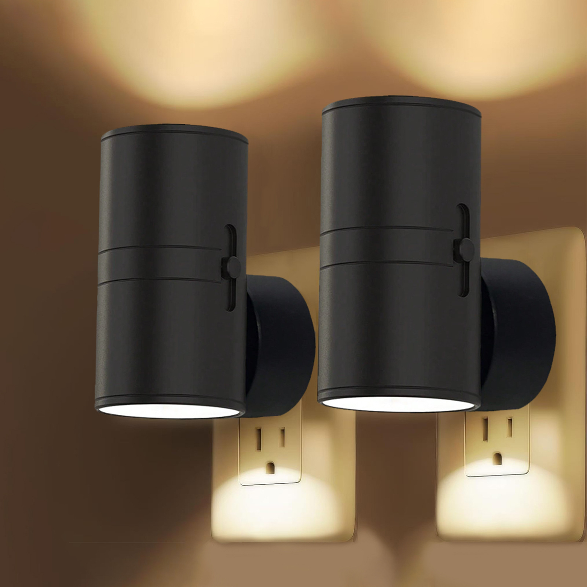 Dimmable LED Night Light | GlowEase Plug-In Adjustable Lamp