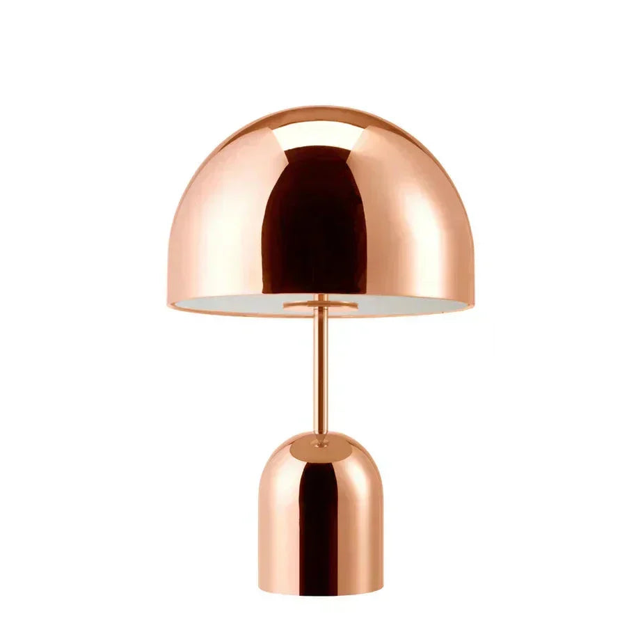 Dimmable Table Lamp with Copper Finish | Adjustable Brightness LED | Modern Lighting for Living Room & Bedroom