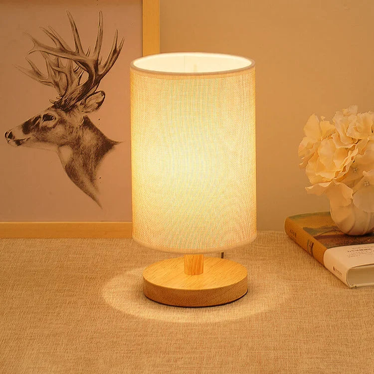 Dimmable Table Lamp with Remote Control | Plain White or Textured Grey | 3 Light Colours, USB Powered