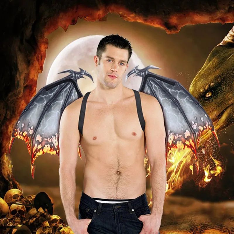 Dragon Wing Costume Accessory | Halloween Cosplay Carnival Party Wings | Lightweight Back-Worn Fantasy Costume Design