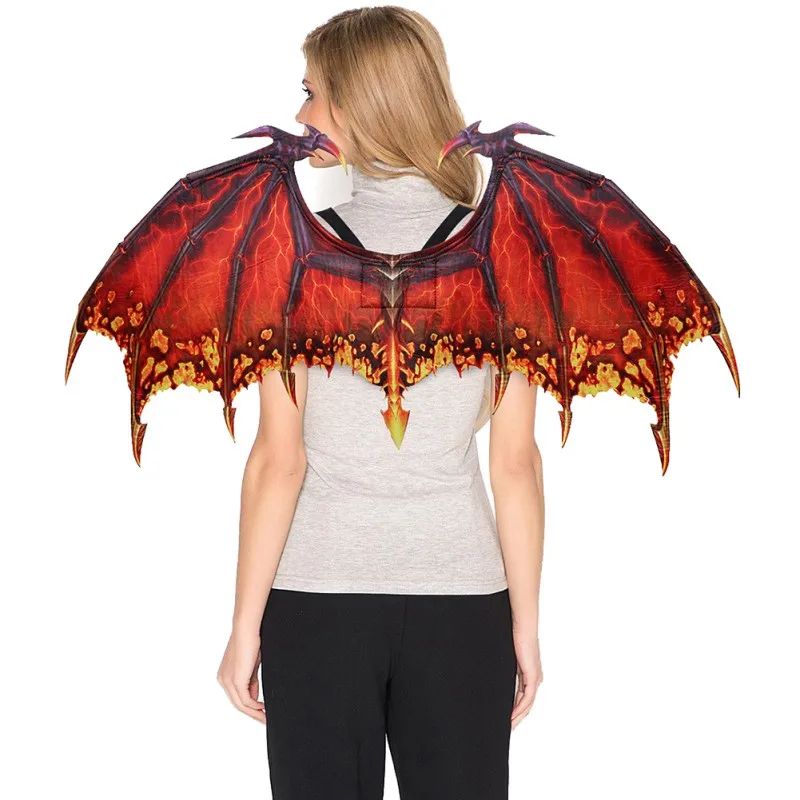 Dragon Wing Costume Accessory | Halloween Cosplay Carnival Party Wings | Lightweight Back-Worn Fantasy Costume Design
