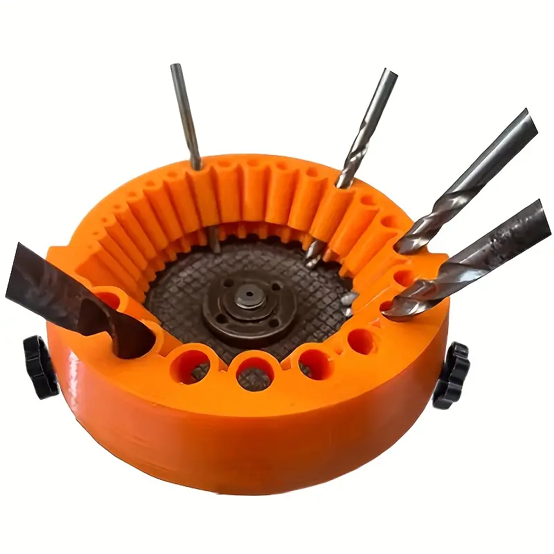 Drill Bit Sharpener Attachment | Fits 3-13 mm Bits, Standard Angle Grinders | ABS & Metal Build Saves Money on Replacements