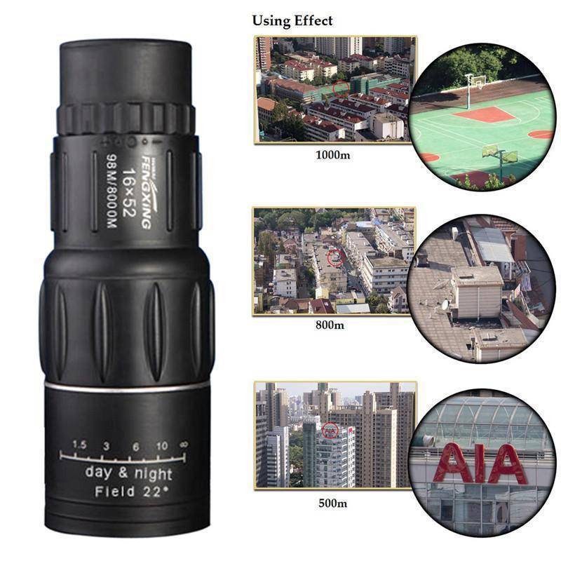 Dual Focus Monocular Telescope | Multi-Coated Optics, 22° Field of View | Lightweight 285g, Non-Slip Grip