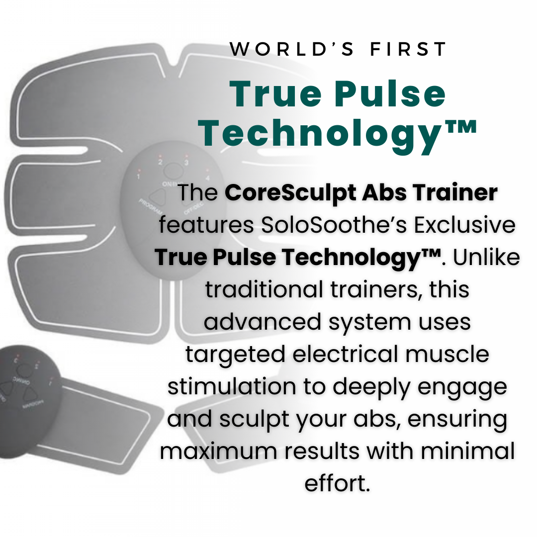 EMS Abdominal Muscle Stimulator | Multiple Modes & Adjustable Intensity | USB Rechargeable Fitness Trainer with LED Display