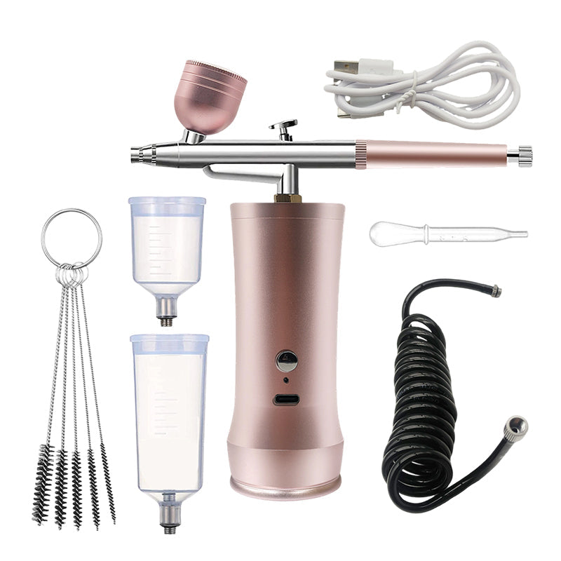 Electric Airbrush Kit | 0.3 mm Precision Nozzle, High-Pressure Spray | 600 mAh Battery, Cordless Spray Gun Set
