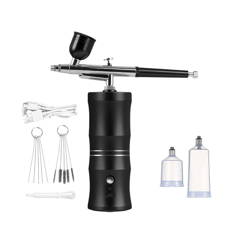 Electric Airbrush Kit | 0.3 mm Precision Nozzle, High-Pressure Spray | 600 mAh Battery, Cordless Spray Gun Set