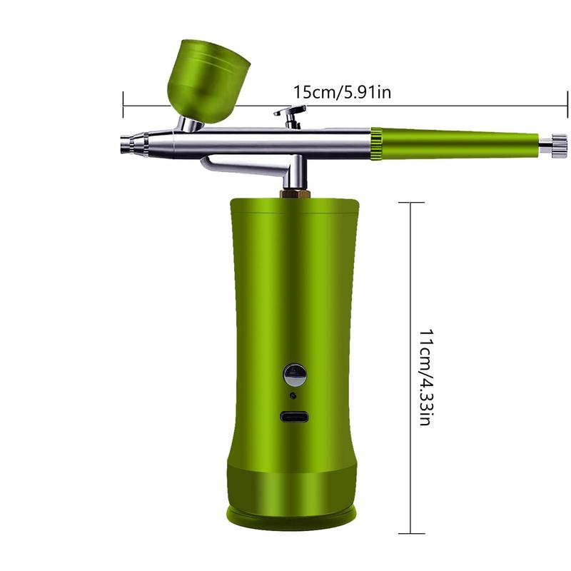 Electric Airbrush Kit | 0.3 mm Precision Nozzle, High-Pressure Spray | 600 mAh Battery, Cordless Spray Gun Set