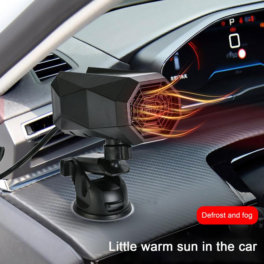 Electric Car Heater Portable Plug-In 12 V Windscreen with 360 Rotating Vent