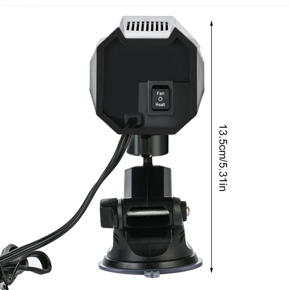 Electric Car Heater Portable Plug-In 12 V Windscreen with 360 Rotating Vent