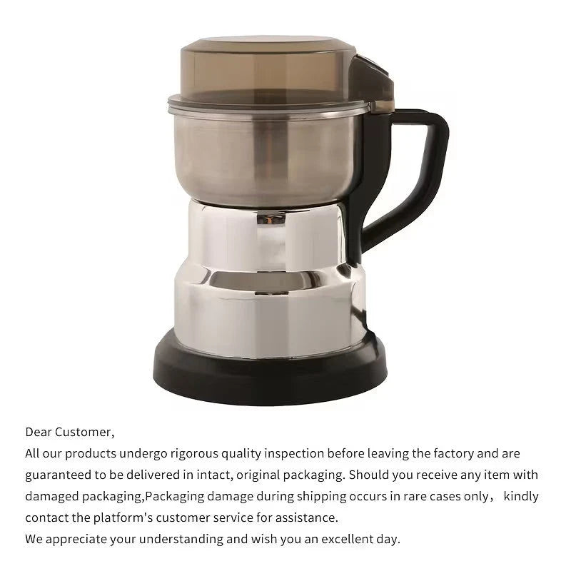 Electric Coffee and Spice Grinder | Clear Lid, Deep Bowl