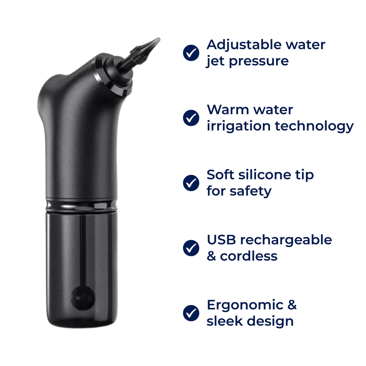 Electric Ear Wax Remover for Adults & Kids | Adjustable Water Jet Pressure | Soft Silicone Tip, Warm Irrigation