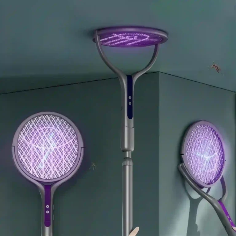 Electric Mosquito Swatter | Rotating Head, Light Mode