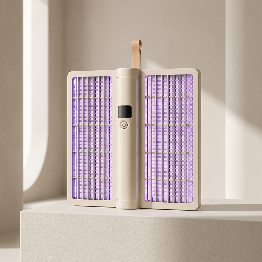 Electric Mosquito Zapper | Folding Panels, Charge Level