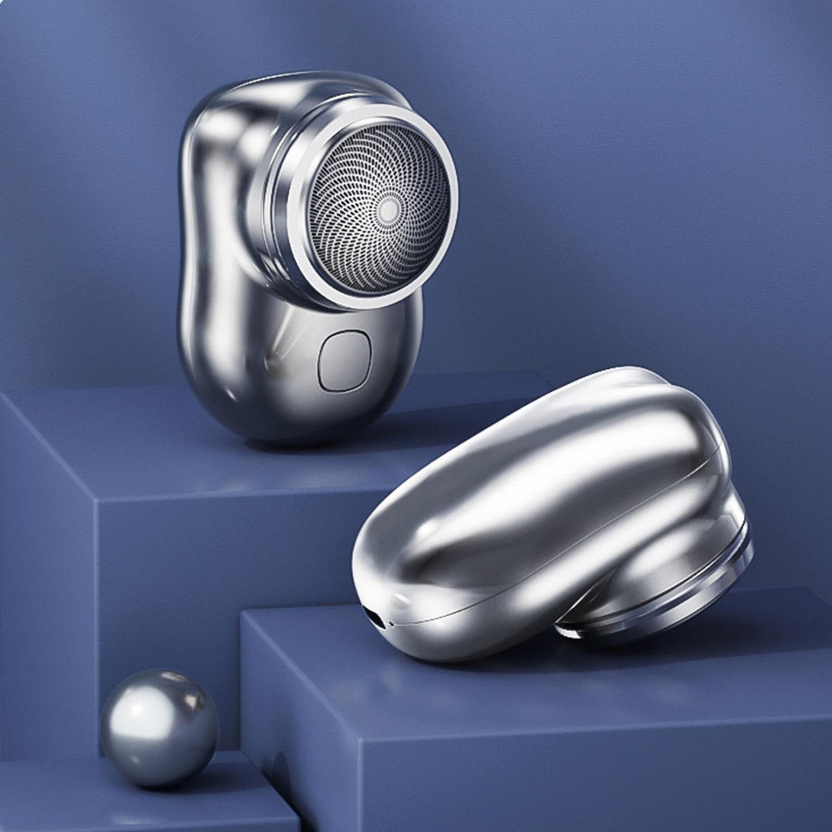 Electric Shaver - Pocket-Sized Rotary Design for Travel, Everyday Grooming & On-the-Go Shaving Anywhere - Delveno