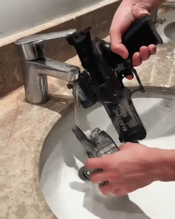 Electric Water Gun for Summer Water Fights | Continuous Firing, Long-Range Shots | Up to 105-Min Battery & Large Tank