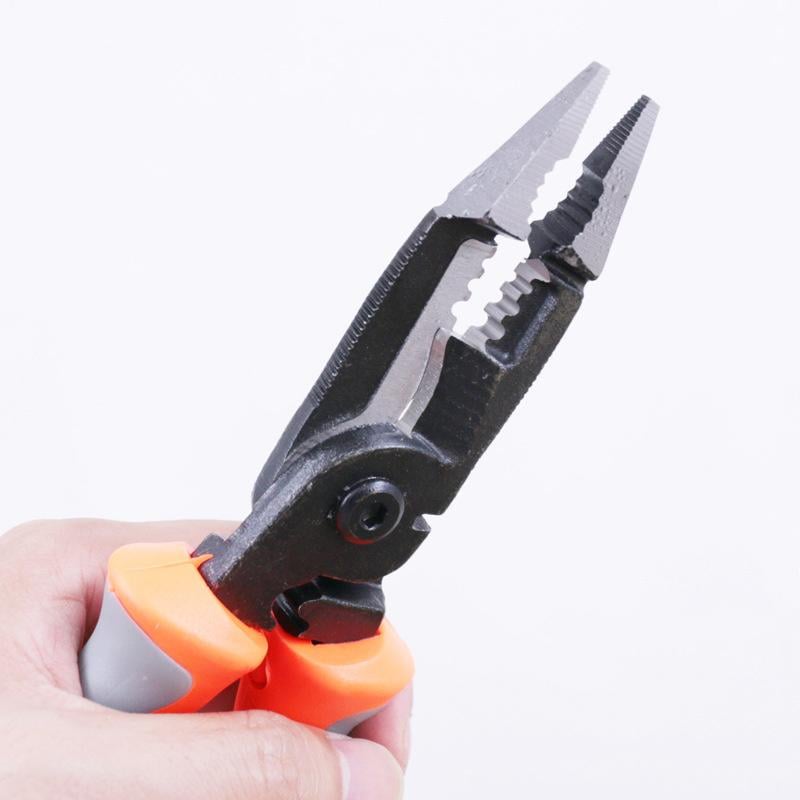 Electrician Pliers Multifunctional Steel Alloy Anti-Slip with Safety Lock