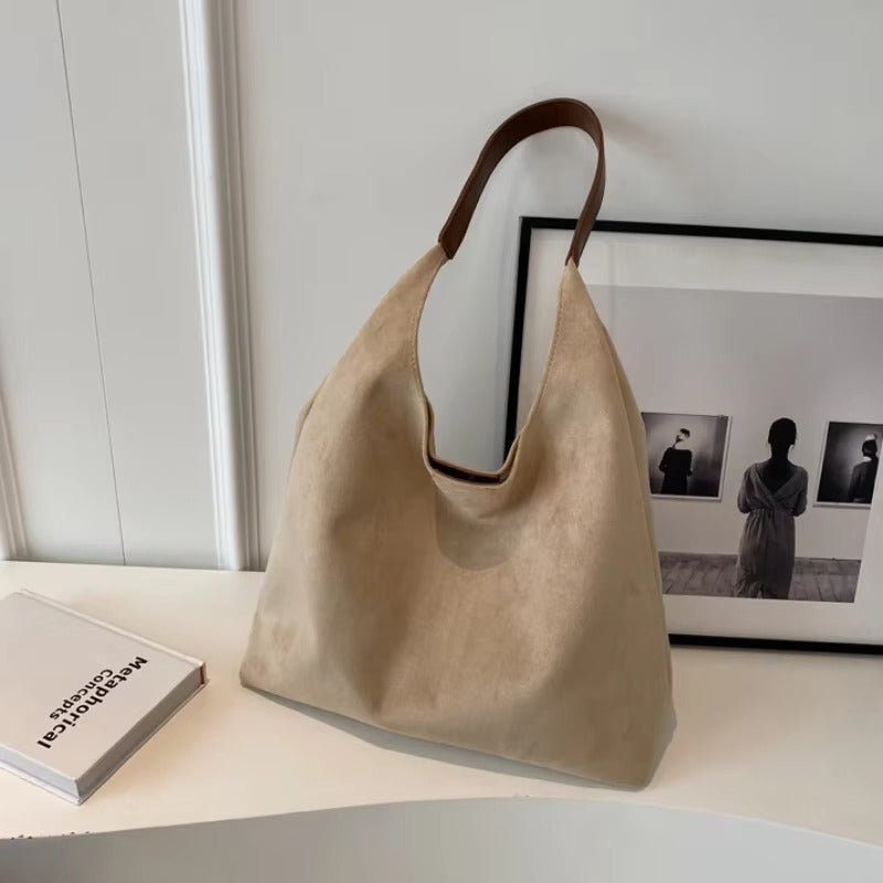 Elegant Suede | Shoulder Bag For Women - Adjustable Strap Design