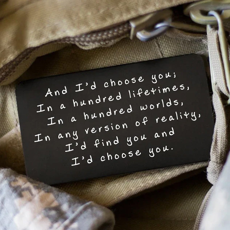 Engraved Metal Wallet Card | Durable & Meaningful Keepsake