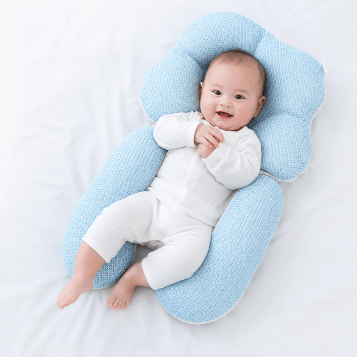 Ergonomic Baby Pillow | Soft Memory Foam with Breathable Cotton for Babies