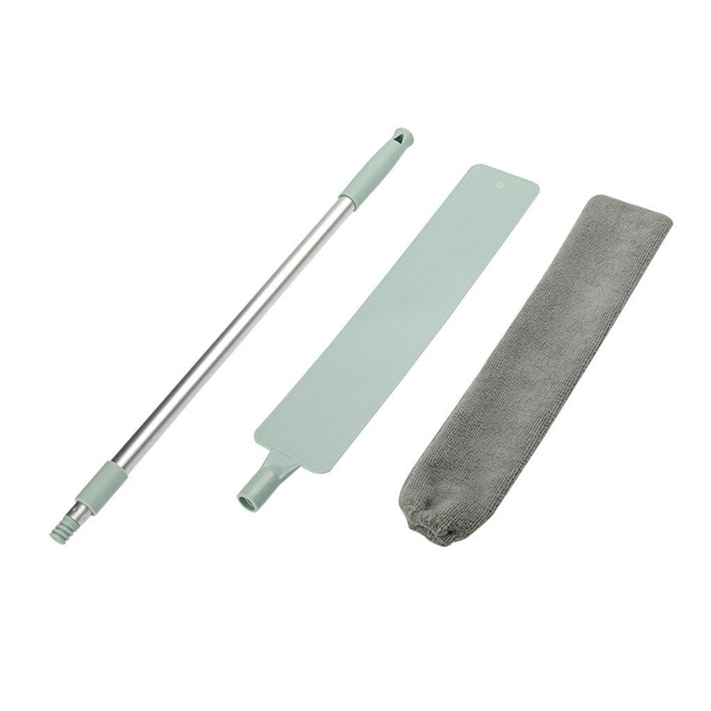 Extendable Feather Duster High-Fiber Head | Telescopic Handle for Extra Reach | Traps Dust, Sand & Crumbs Without a Ladder