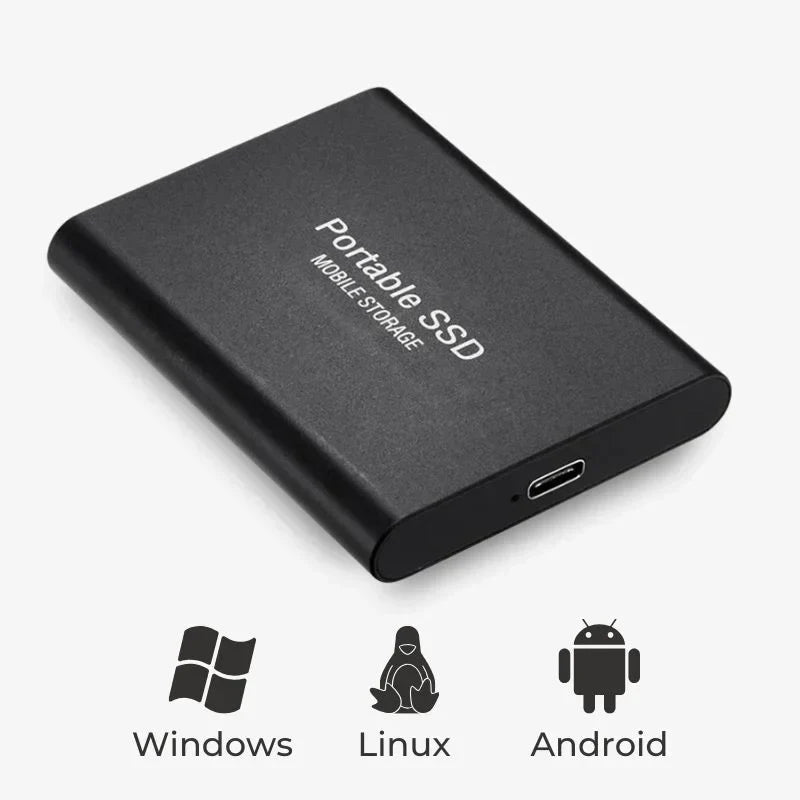 External SSD 128GB | USB 3.1 Ultra-Fast Data Transfer | Plug-and-Play, Compatible with Windows, macOS and Linux