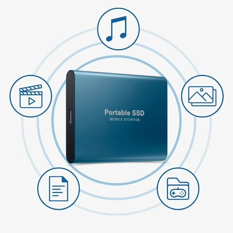 External SSD 128GB | USB 3.1 Ultra-Fast Data Transfer | Plug-and-Play, Compatible with Windows, macOS and Linux