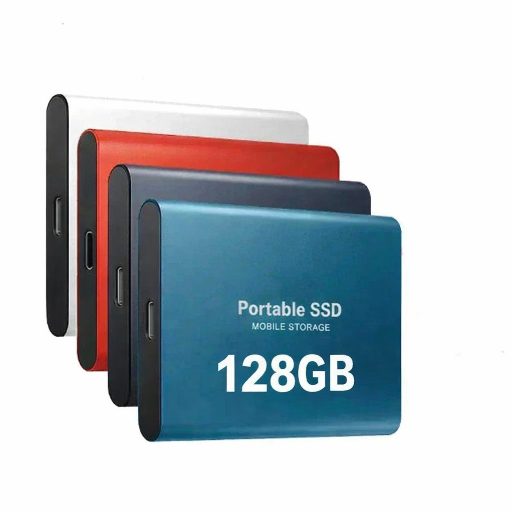 External SSD Flash Drive 128GB | USB 3.1 & USB-C | Pocket Solid-State Drive