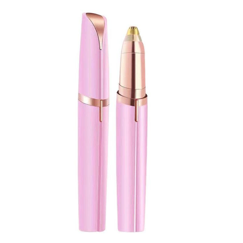 Eyebrow & Face Trimmer for Women | 360° Rotating Head, LED Light, USB Rechargeable | Painless, No Nicks or Redness