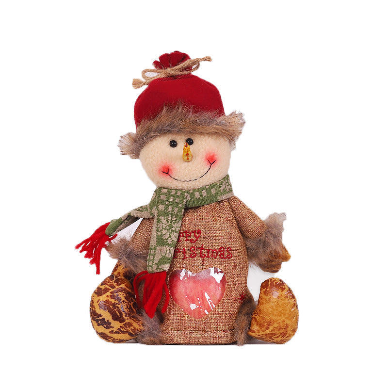 Festive Gift Bag Small Candy Decorative Fabric with Character Design
