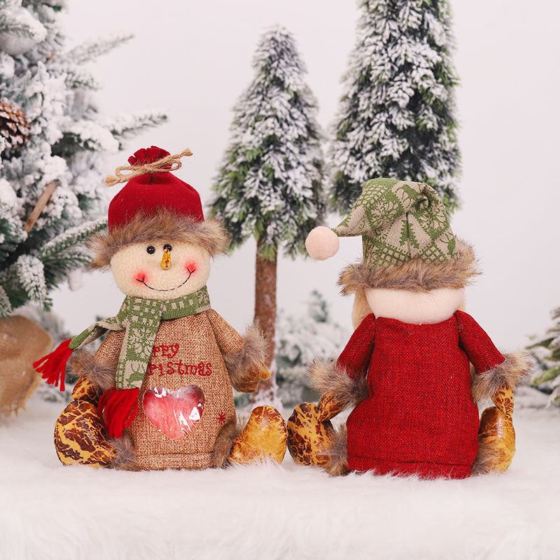 Festive Gift Bag Small Candy Decorative Fabric with Character Design