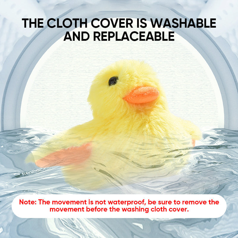Flapping Duck Cat Toy | Motion Sensor Activated Flapping and Quacking | USB Rechargeable Plush Interactive Toy for Cats