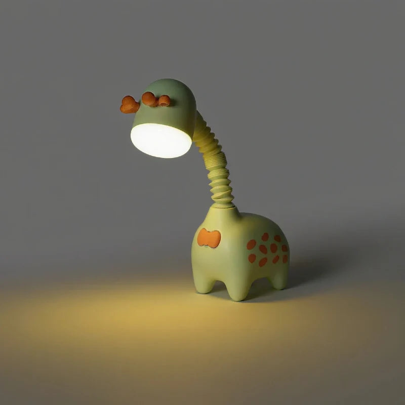 Flexible Neck Night Light, 360° Poseable | Pink, Beige, Green, Set of 3 | Rechargeable, Warm Glow