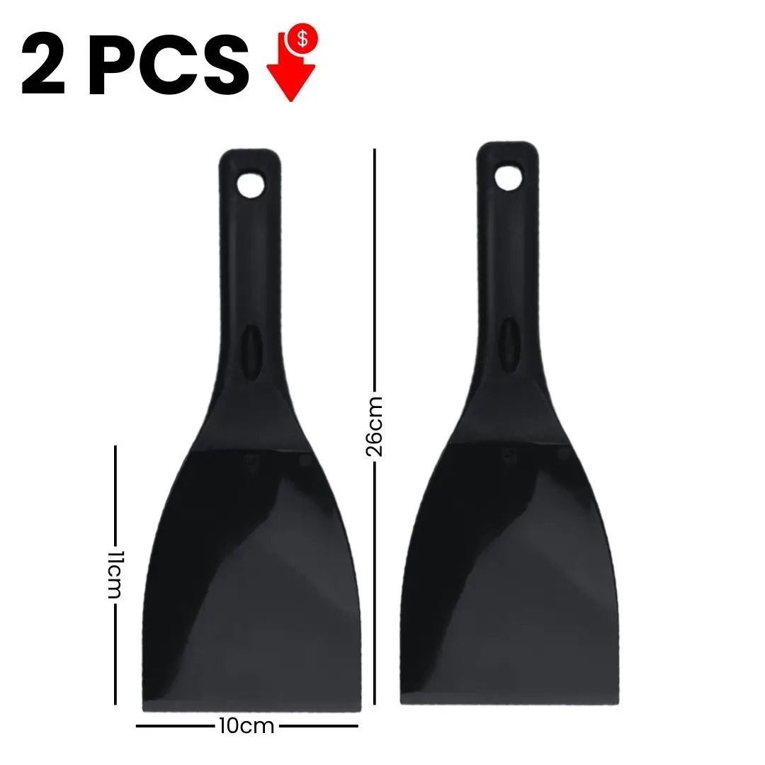 Flexible Pizza Dough Scraper Spatula Food-Grade Plastic | Ergonomic Handle, Hanging Hole | Non-Scratch Dough Cutting & Lifting