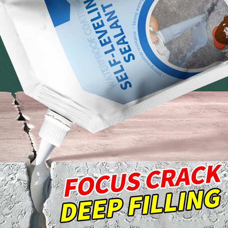 Flexible Waterproof Sealant 500ml | Self-Levelling, No-Mix Crack Repair | Freeze, UV & Weather Resistant Formula