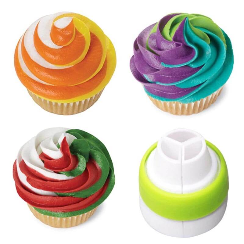 Floral Cake Decorating Kit Stainless Steel | 13-Piece Nozzle Set with Silicone Piping Bag | Reusable for Cakes & Cupcakes