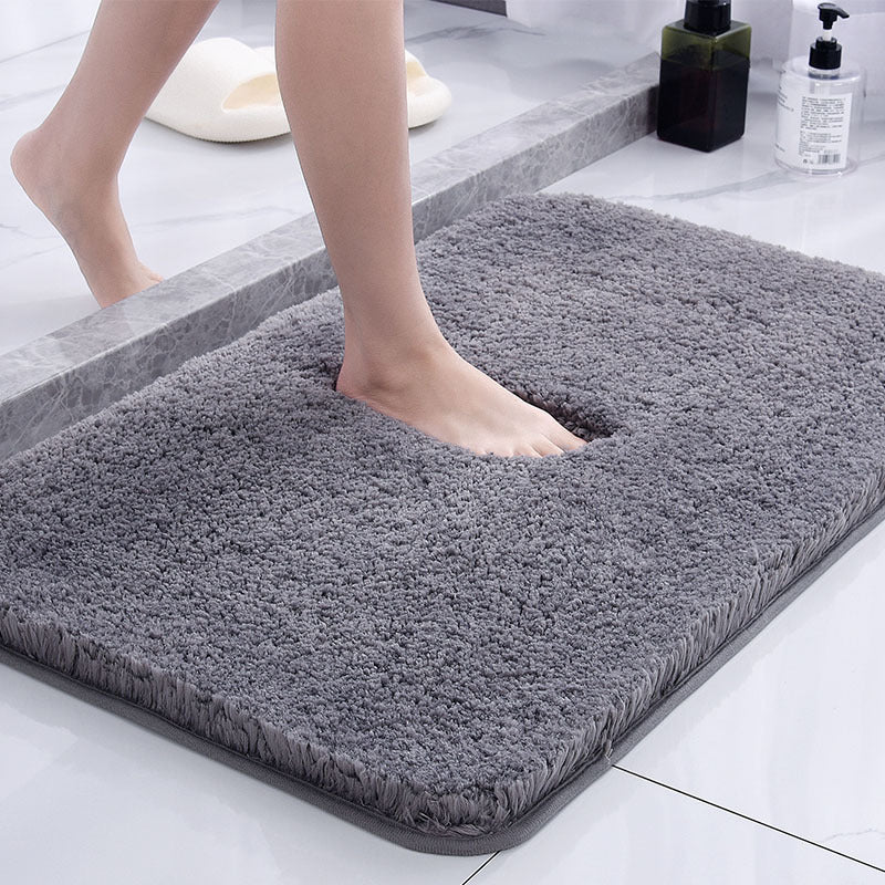 Fluffy Bath Mat Made of Polyester, Sizes 40 x 60 to 60 x 90 cm | Anti-Slip Base, 4 Colour Options | Machine Washable, Quick-Dry