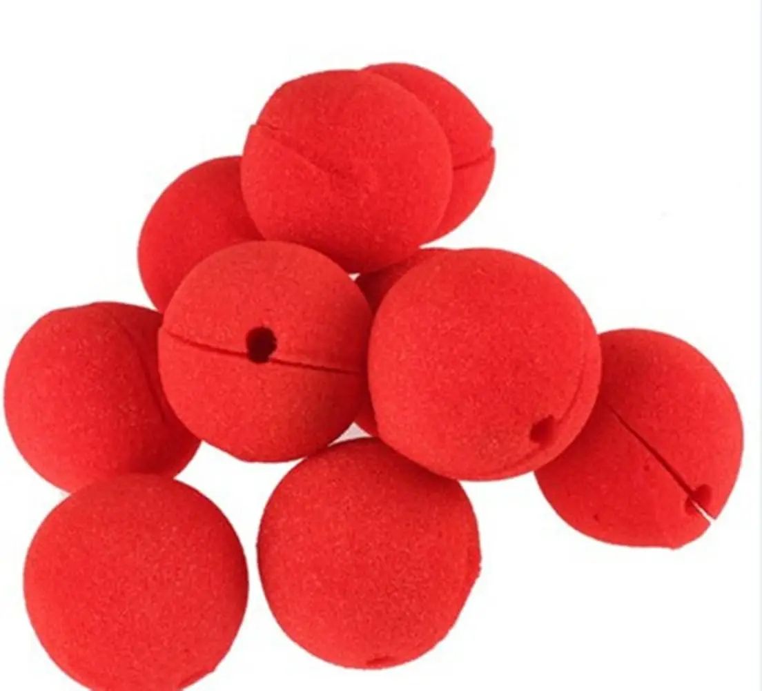 Foam Clown Nose Costume Prop | Soft Lightweight Foam Design | Available in Packs of 1 to 7 for Cosplay, Parties & Halloween