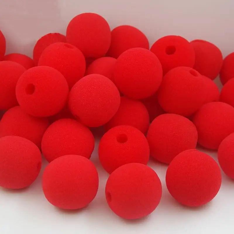 Foam Clown Nose Costume Prop | Soft Lightweight Foam Design | Available in Packs of 1 to 7 for Cosplay, Parties & Halloween