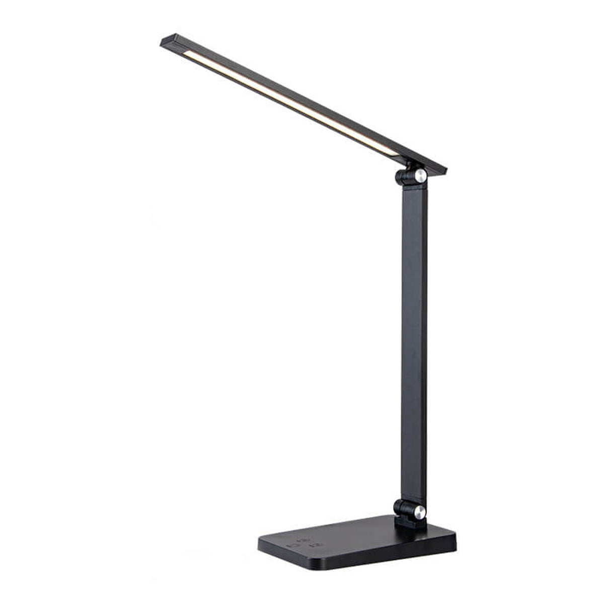 Foldable LED Desk Lamp Aluminium | Touch Dimmer, USB Powered | Adjustable Folding Arm, Available in Black or White Finish