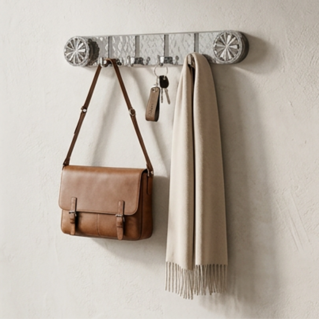 Foldable Self-Adhesive Wall Hook Rack | WallEase No-Drill Design