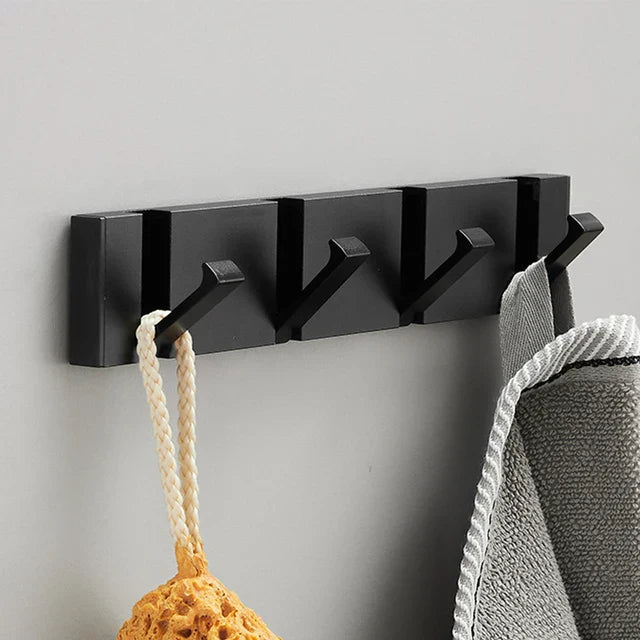 Foldable Wall Hook | Two Folding Arms, Flush Backplate