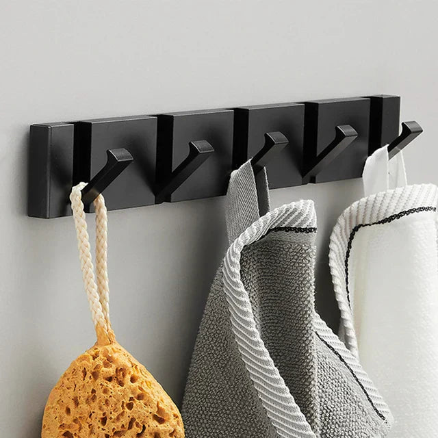 Foldable Wall Hook | Two Folding Arms, Flush Backplate