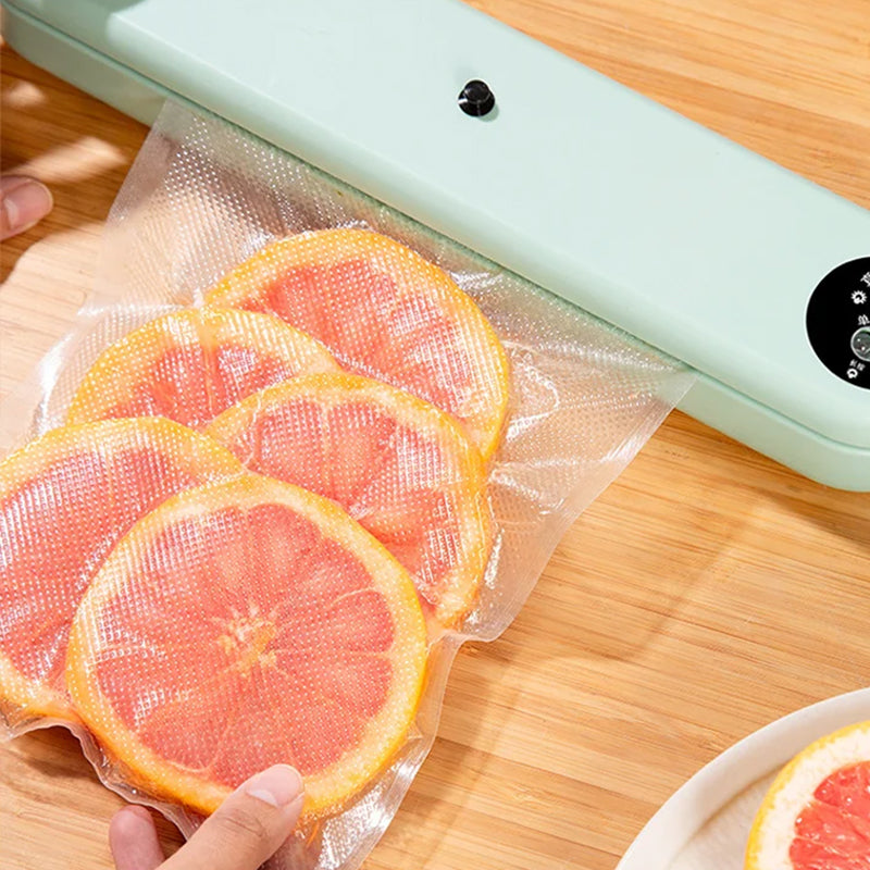 Food Vacuum Sealer ABS Body | One-Touch Vacuum & Seal Modes, 50 Bags Included | Keeps Food Fresh Up to 7x Longer