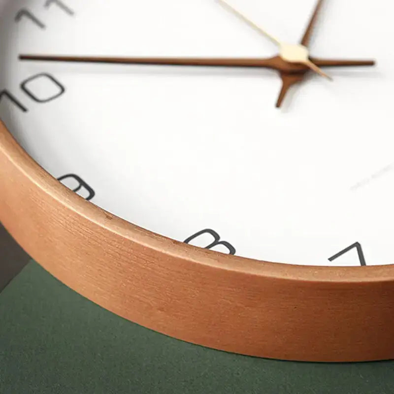 Frame Wall Clock | Pale Rim, Slim Numerals And Hands