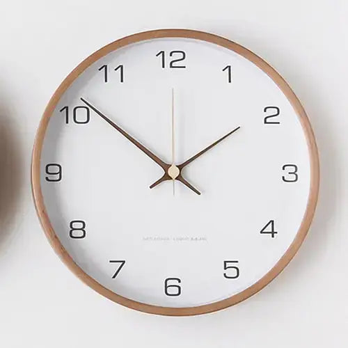 Frame Wall Clock | Pale Rim, Slim Numerals And Hands