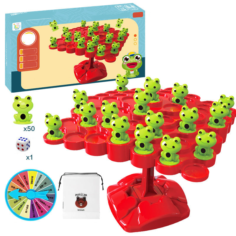 Frog Balance Stacking Game ABS Plastic | Builds Concentration and Counting Skills | Fun Indoor Toy for Ages 2+