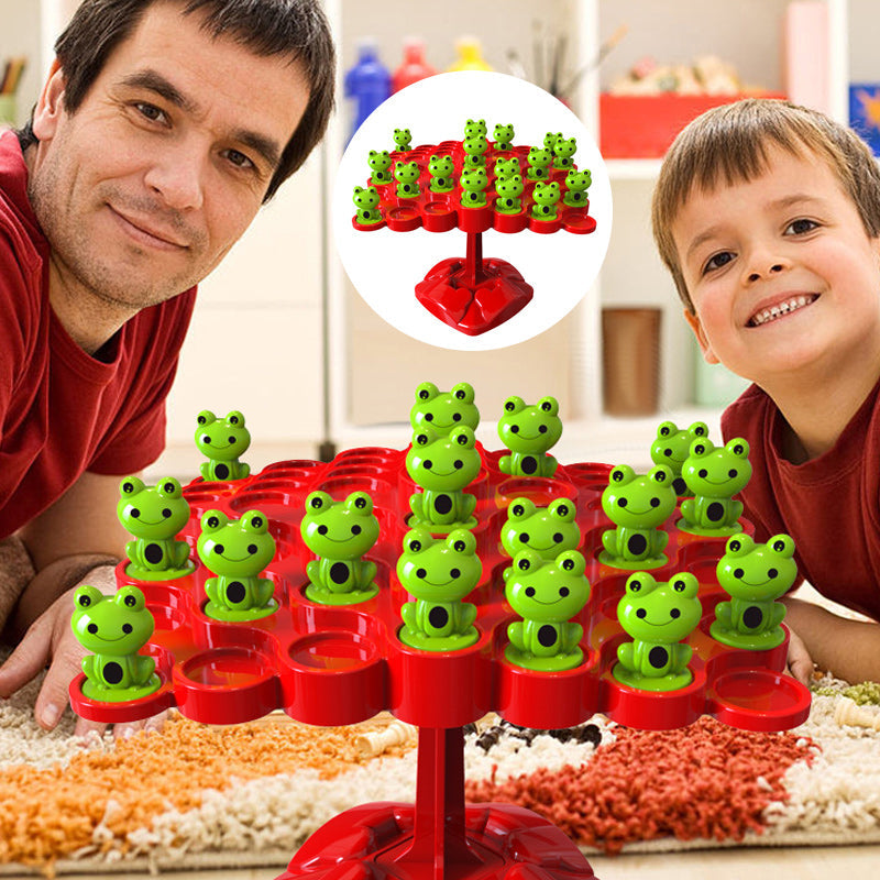 Frog Balance Stacking Game ABS Plastic | Builds Concentration and Counting Skills | Fun Indoor Toy for Ages 2+