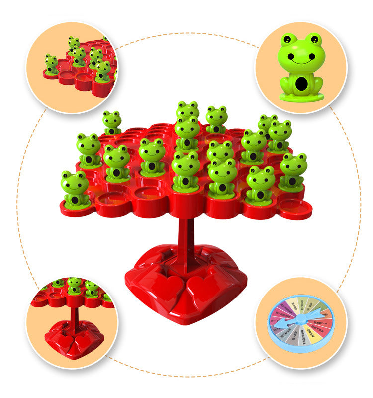 Frog Balance Stacking Game ABS Plastic | Builds Concentration and Counting Skills | Fun Indoor Toy for Ages 2+