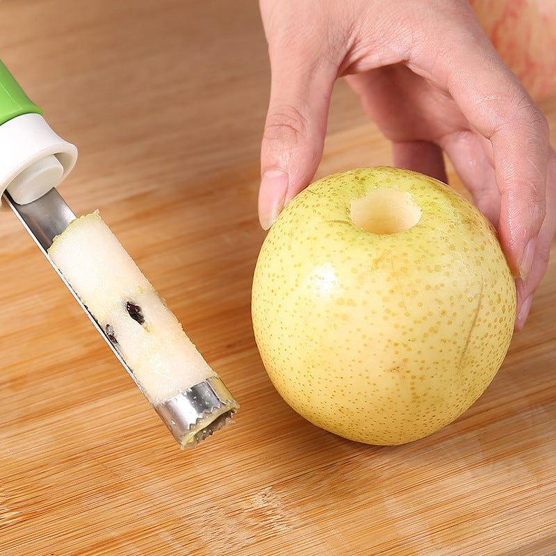 Fruit Peeler and Corer Stainless Steel | Curved Blade with Built-In Corer | Quick, Mess-Free Fruit Prep Tool Today