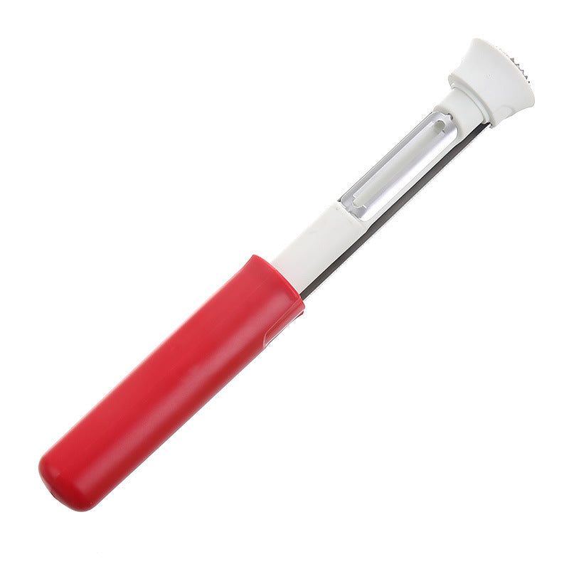 Fruit Peeler and Corer Stainless Steel | Curved Blade with Built-In Corer | Quick, Mess-Free Fruit Prep Tool Today
